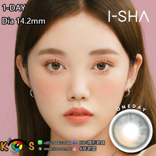 【I-SHA】Oriana 1day SHADE Gray 14.2mm【アイシャ】オリアナ ワンデーグレー